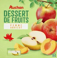 Dessert de fruitspomme abricot x4