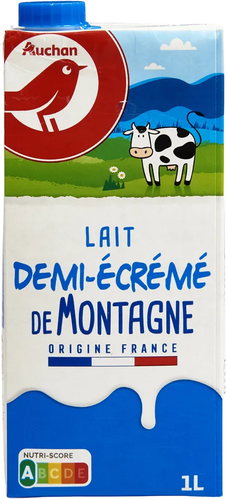 Lait demi-écrémé de montagne