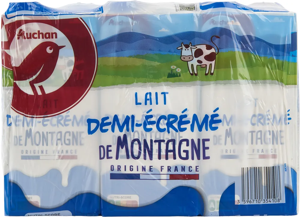 Lait demi-écrémé de montagne