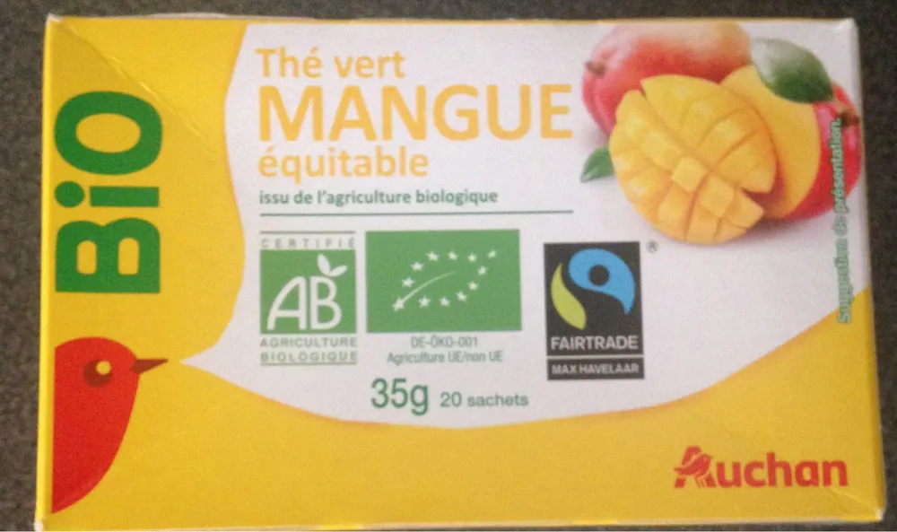 Thé vert d'Inde mangue