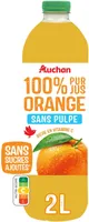 100% Pur JusOrange - sans pulpe. Riche en vitamine C.Sans sucres ajoutés** Comme tous les jus de fruits. Contient les sucres naturellement présents dans les fruits.