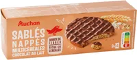 Sablés nappés multicéréales chocolat au lait