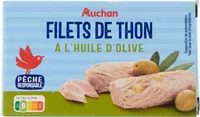 Filets de thon à l'huile d'olive