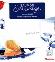 Saumon sauvage du pacifique fumé au bois de hêtre