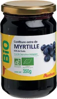 Confiture extra de myrtille 65% de fruits issue de l'agriculture biologique