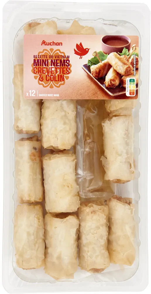 Recette du vietnammini nems crevettes et colinx12 sauces nuoc mam