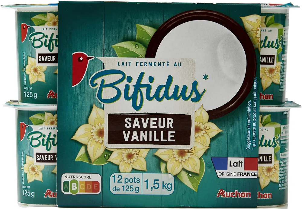 Lait fermenté au BIFIDUS* SAVEUR VANILLE*
