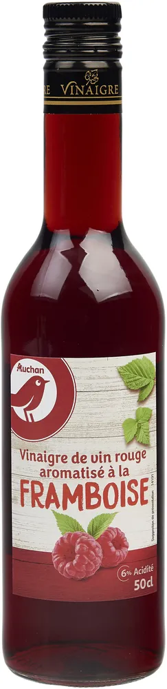 Vinaigre de vin rouge aromatisé à la framboise