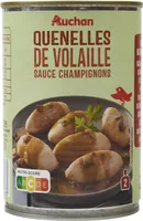 Quenelles de volaille sauce champignons