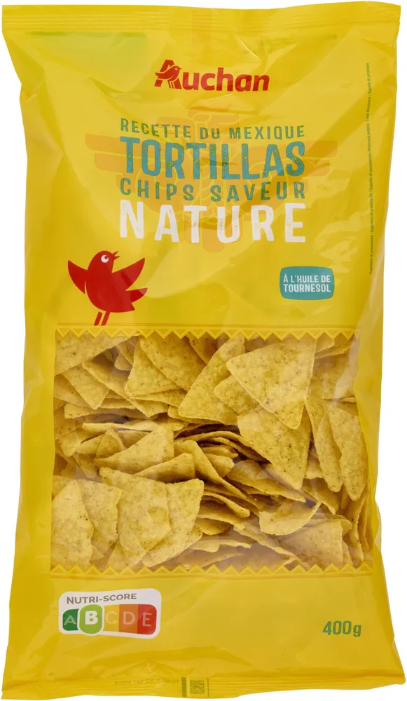 Tortilla Chips Nature à l'huile de tournesol