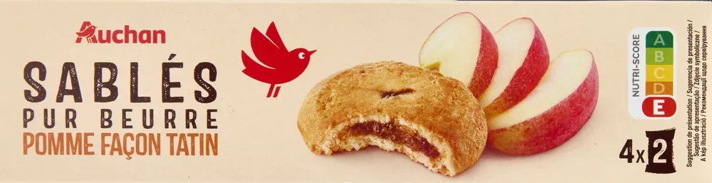 Sablés pur beurre pomme façon tatin