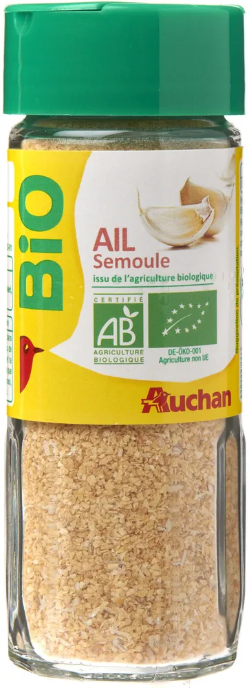 Ail semoule issu de l'agriculture biologique