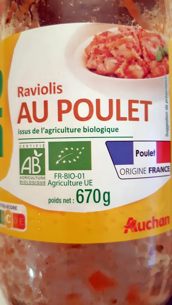 Raviolis au poulet