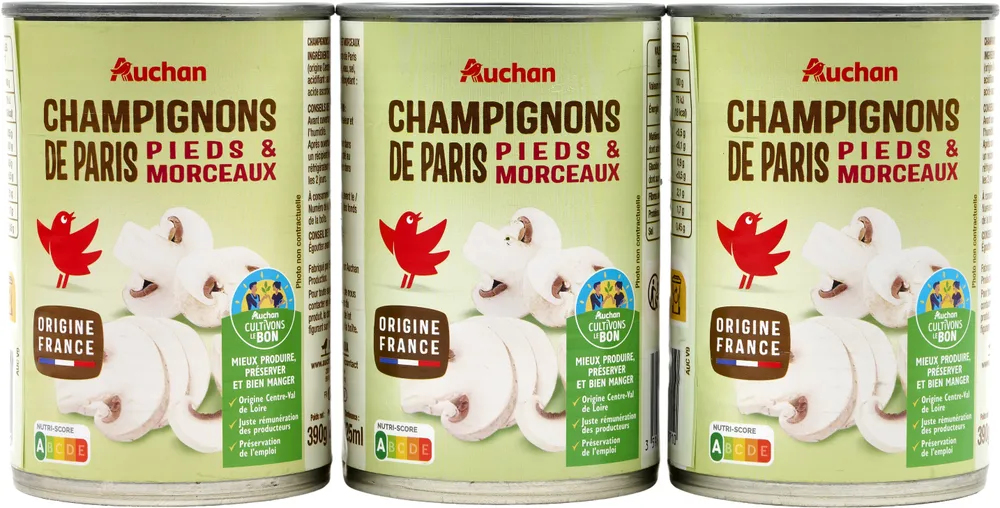 Champignons de Paris Pieds et morceaux