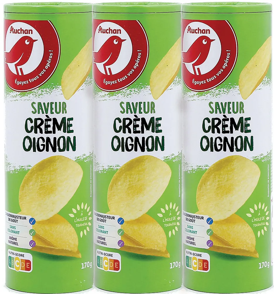 Tuiles saveur crème oignon