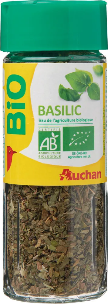 Basilic issu de l'agriculture biologique