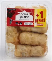 RECETTE D'ASIE4 nems au porc (+1 gratuit) avec sauce nuoc mamPICTO : 4 nems (+1 gratuit) + 2 sachets de sauce