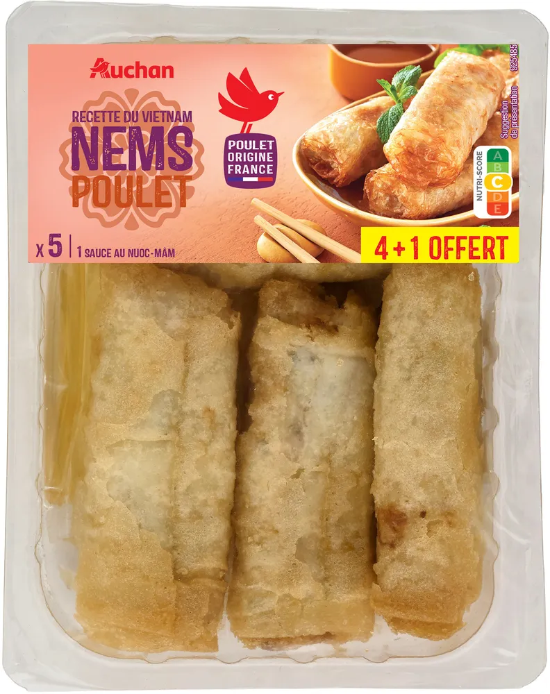 RECETTE D'ASIEnems volaille menthe sauce nuoc mamPICTO : 4 nems (+1offert) + 2 sachets de sauce