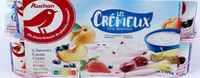 Les Crémeux avec morceaux6 saveurs : Cassis - Cerise - Pêche - Fraise - Ananas - Abricot