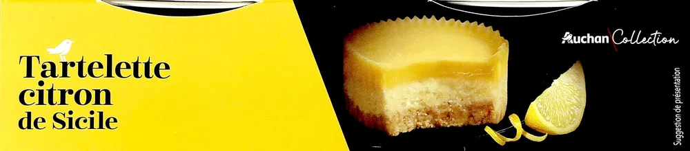 Tartelette au citron de Sicile.Mousse fondante au citron sur pate biscuitée