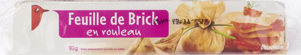 Feuille de brick en rouleau
