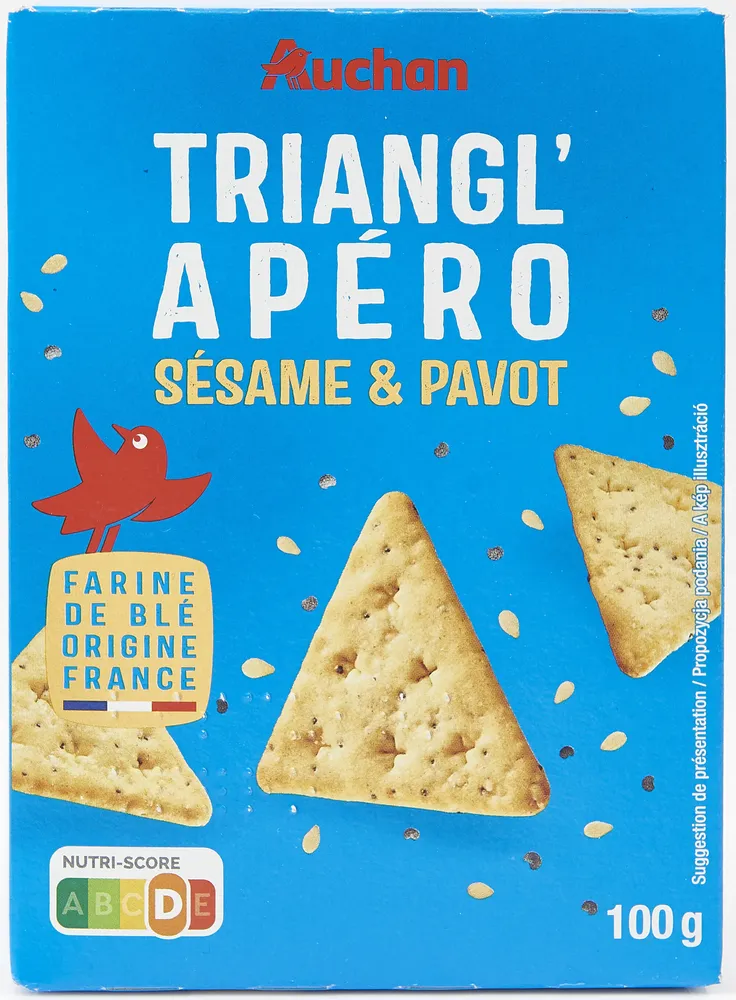 Triangl'Apéro sésame et pavot