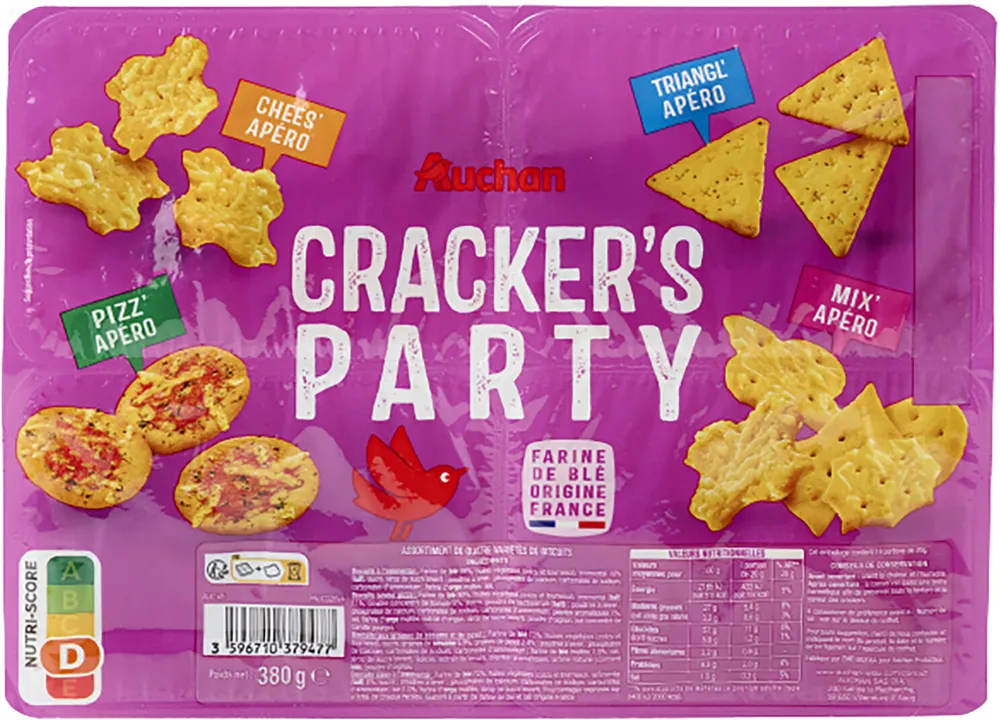 Crakers'party : Pizz'apéro, chees'apéro, mix'apéro, triangl'apéro