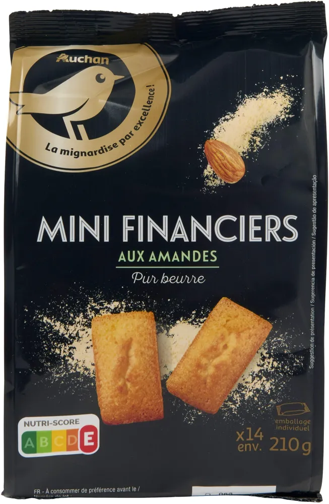 Mini financiers aux amandes Pur beurre