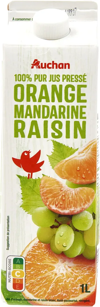100% pur jus presse - orange mandarine raisin