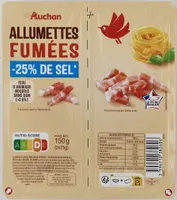 Allumettes fumees -25% de sel*