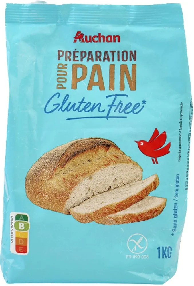 Préparation pour pain sans gluten