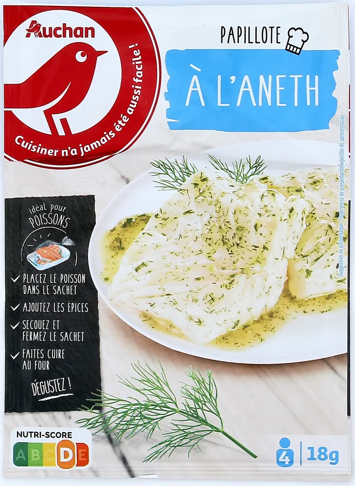Papillote a l'aneth