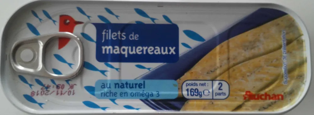 Filets de maquereaux au naturel