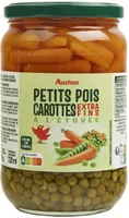 Petit pois extra-fins et carottes à l'étuvée