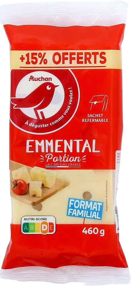 Emmental portion+ 15% OFFERT