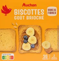 Biscottes gout briochée