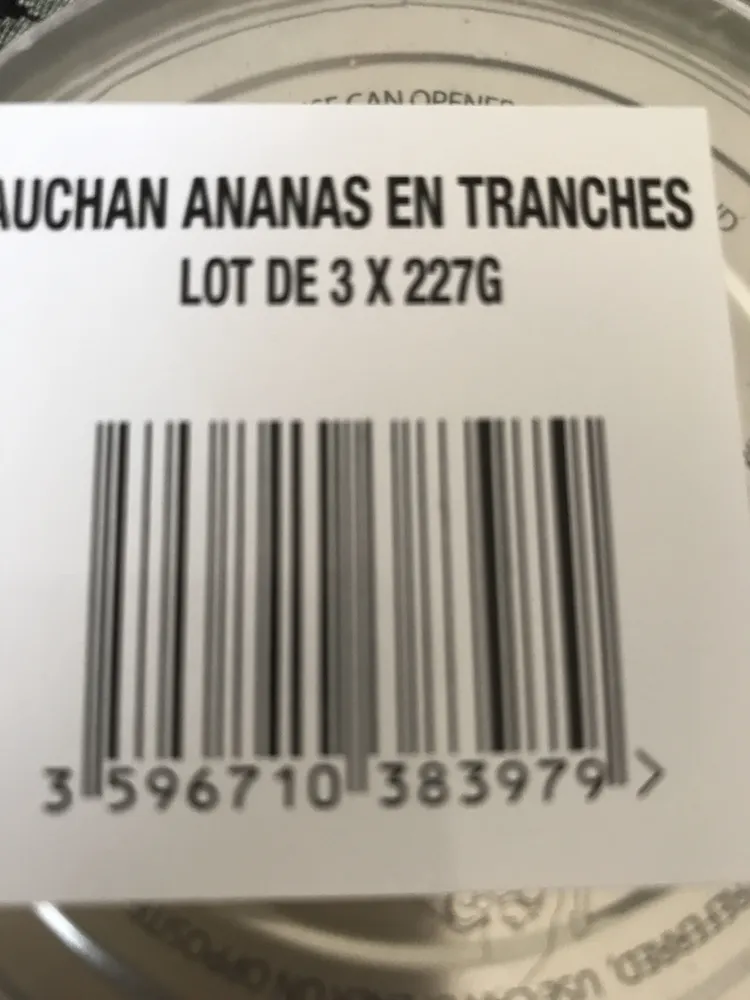 Ananas en Tranches au Jus d'ananas