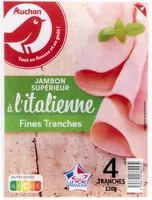 Jambon cuit supérieur à l'italienne