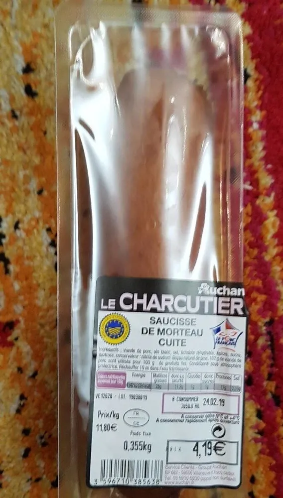 Saucisse de Morteau cuite