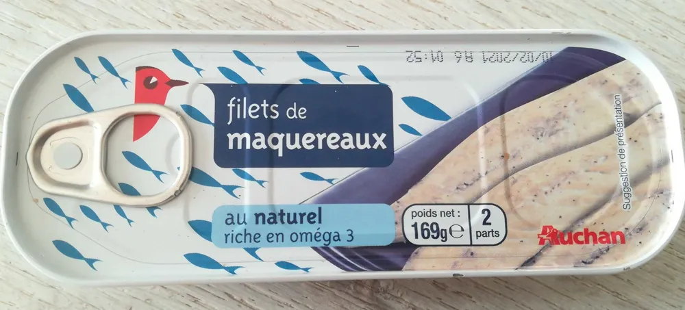 filets de maquereaux au naturel