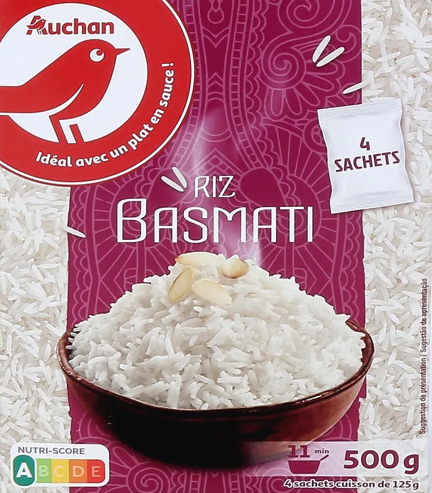 Riz Basmati sachets cuisson