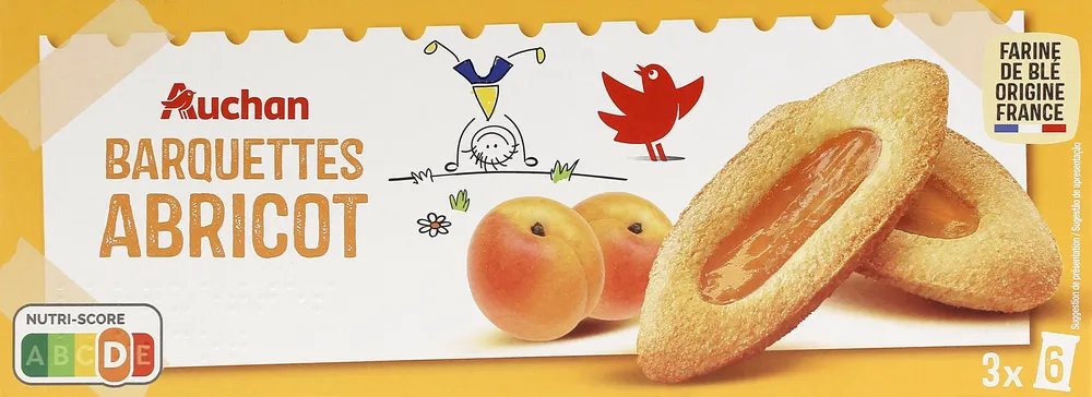 Barquettes Abricot