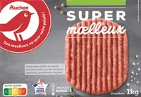 10 Super MoelleuxPréparation à 80% de viande bovine hachée avec protéines végétales, assaisonnée, surgelée
