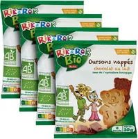 Oursons nappés chocolat au lait issus de l'agriculture biologique