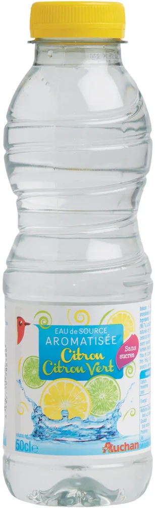 Eau de source aromatisée citron citron vert - sans sucres