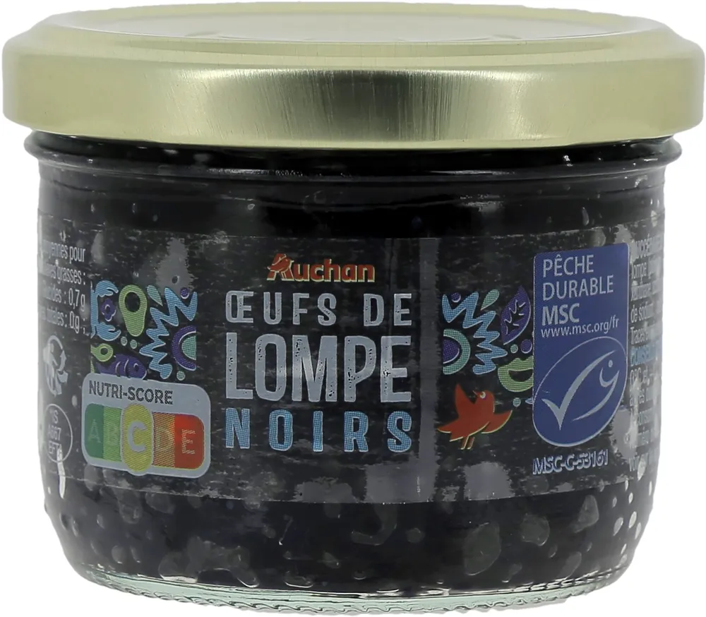 Oeufs de lompe noirs 100g