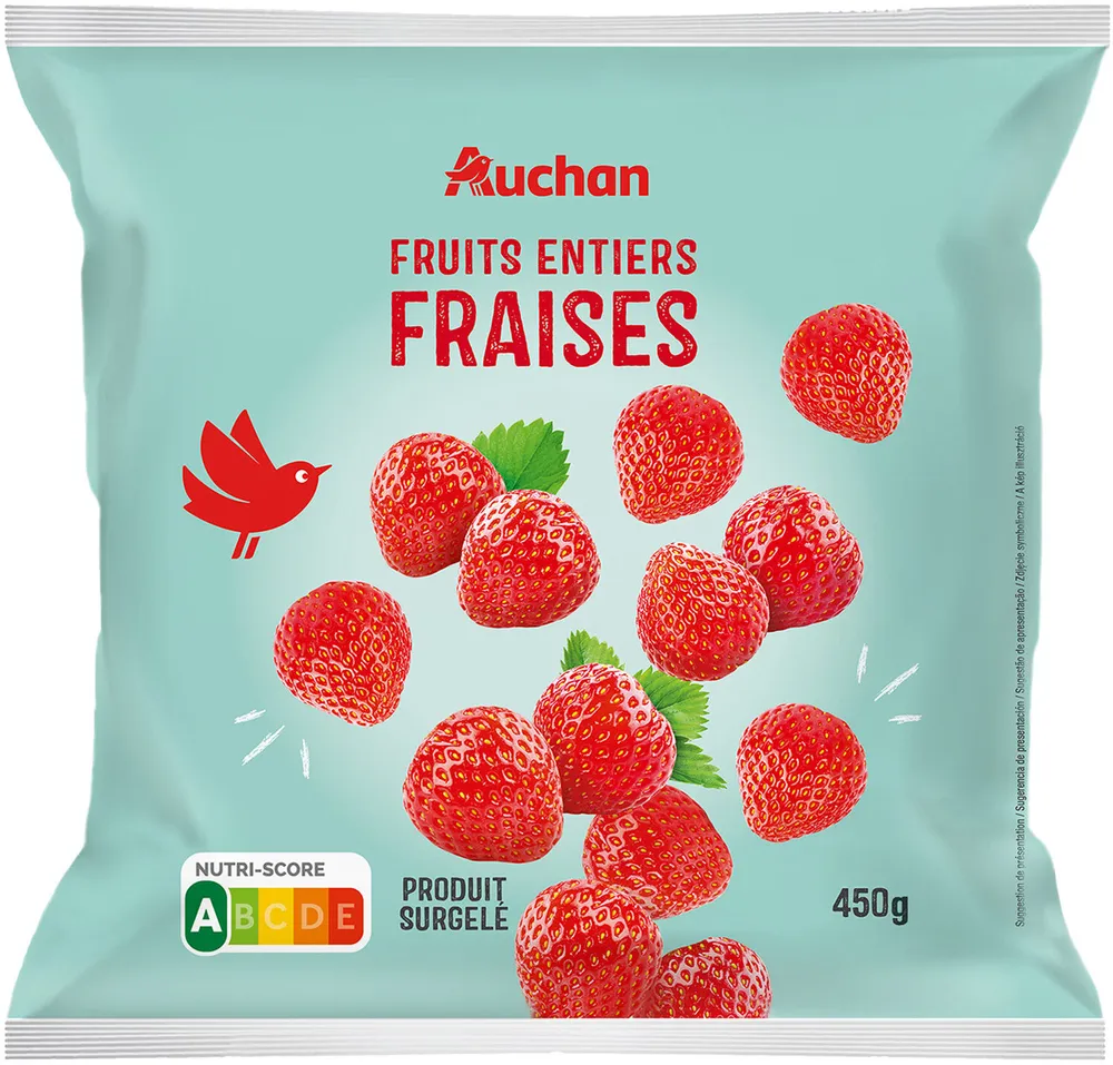 Fruits entiers fraises