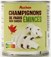 Champignons de Paris 1er choix Emincés