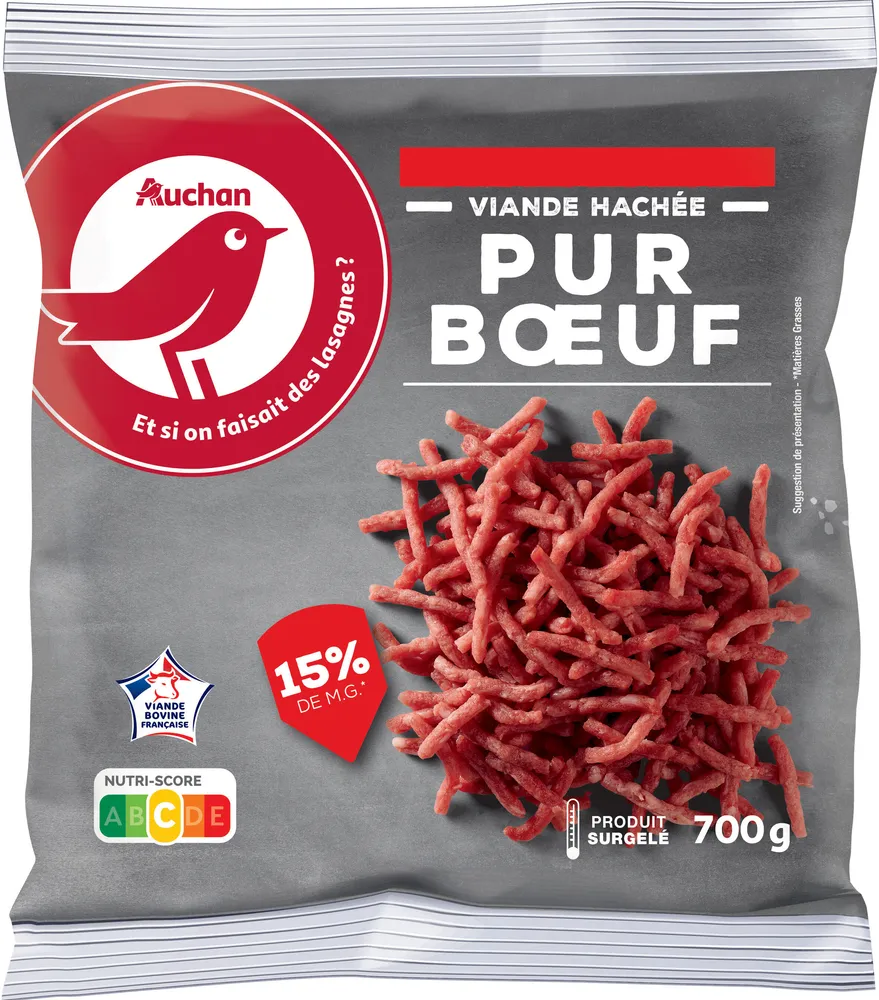 Haché de boeuf - 15% de matières grasses