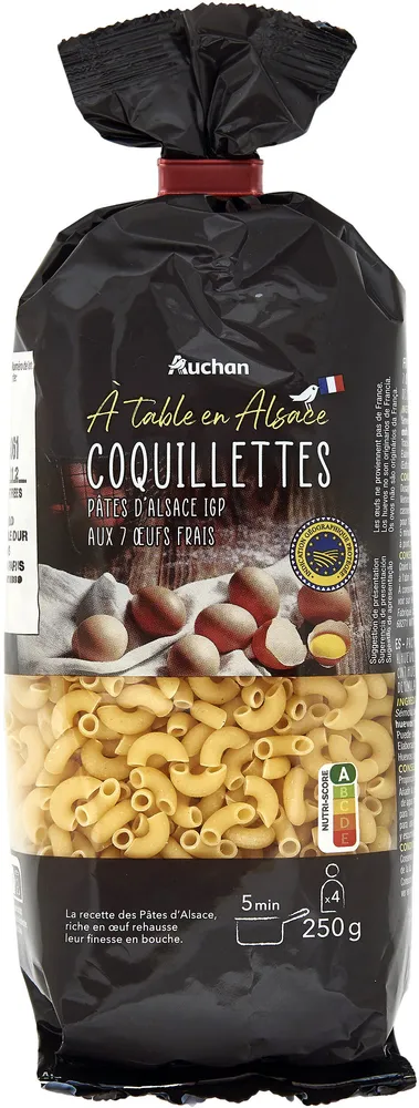 Coquillettes pâtes d'Alsace IGP aux 7 œufs frais